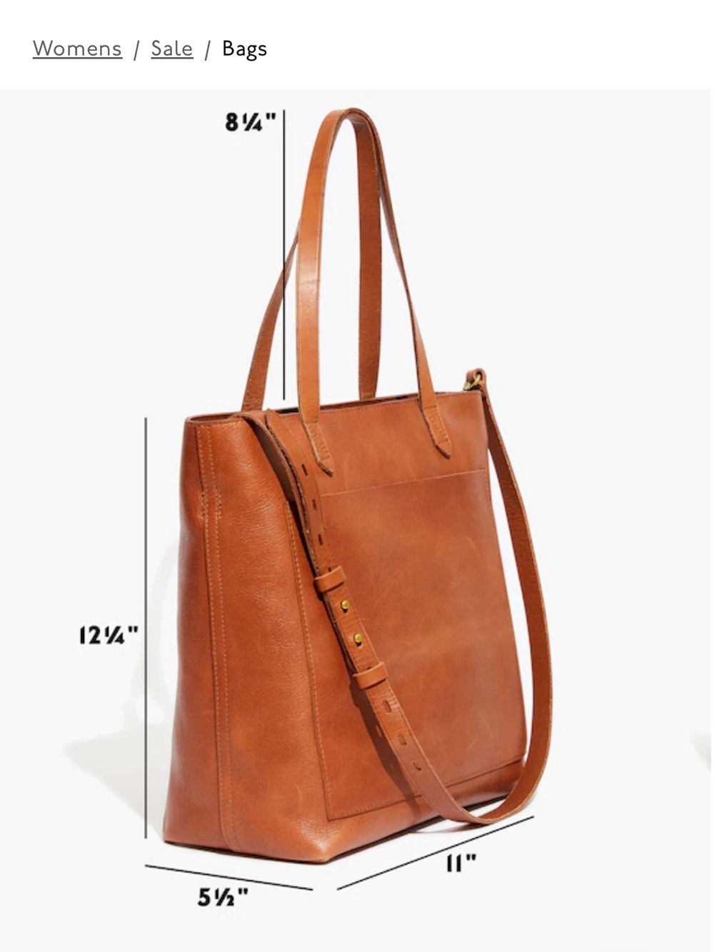 Madewell Zip Top Medium Transport Tote - Picture 5 of 5